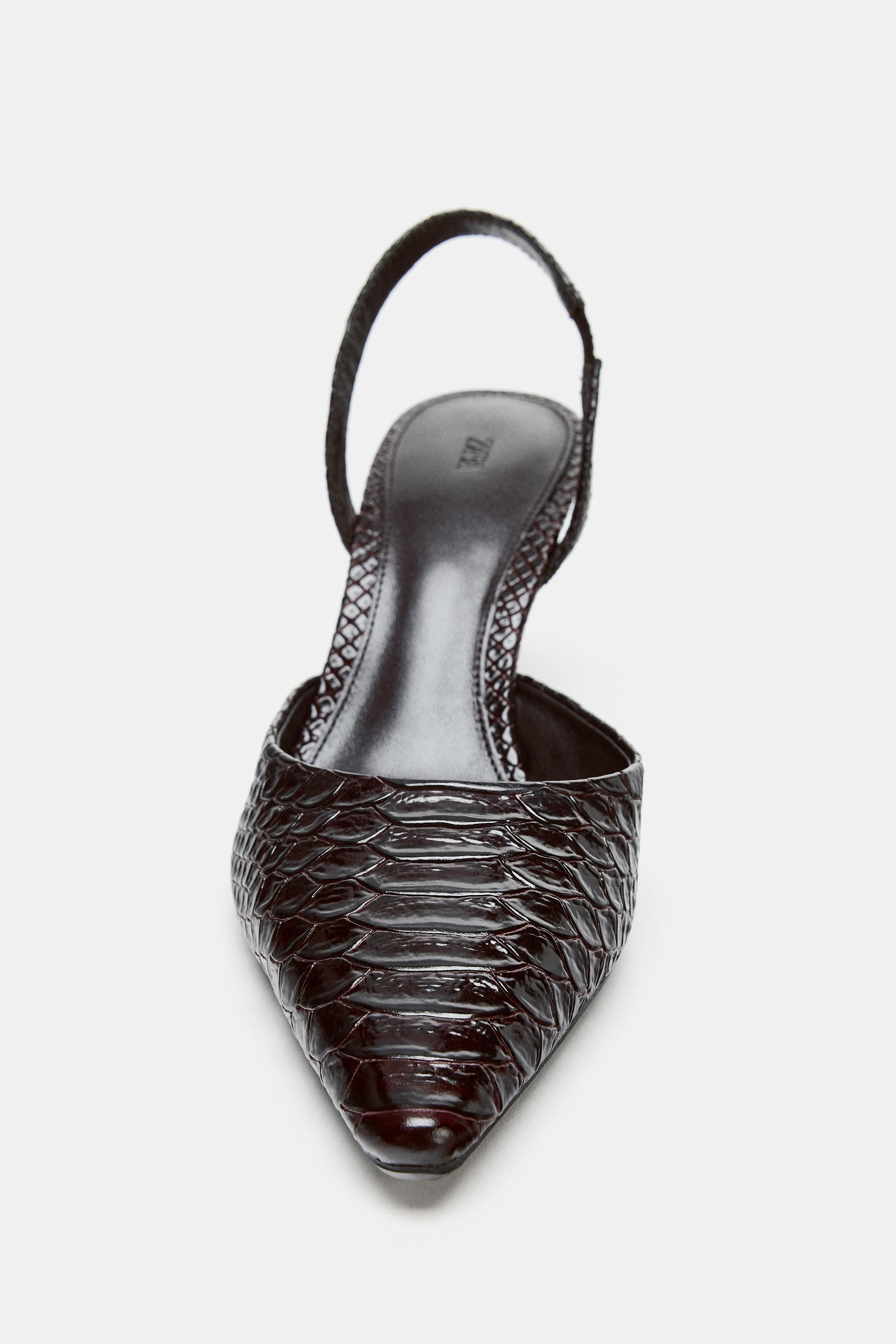 LIMITED EDITION LEATHER SLINGBACK HEELS